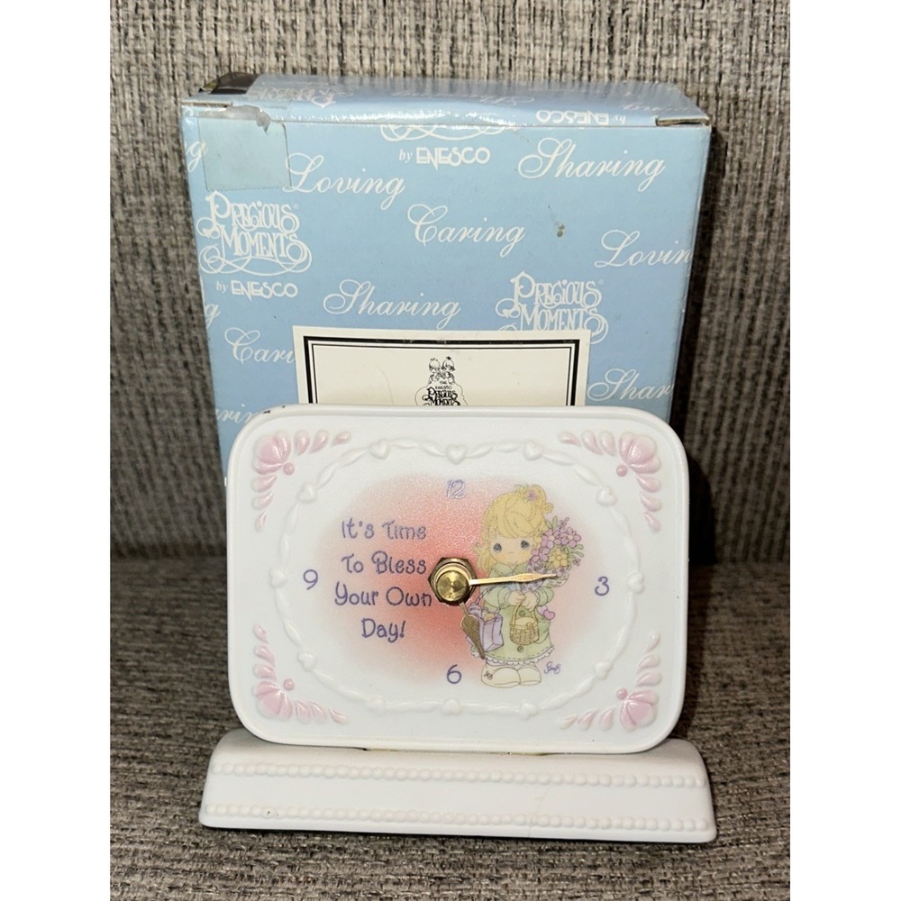 **Precious Moments / Enesco Clock – "It's Time To Bless Your Own Day"